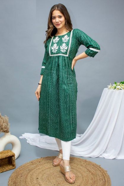 Buy Green Kurtis & Tunics for Women by Jash Creation Online | Ajio.com