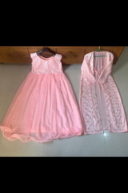 Simple pink satin long prom dress, pink formal dress – dresstby