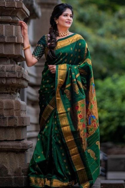 Marathi Bridal Nauvari Saree Designs - K4 Fashion